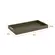 Bandeja Decorativa Oliva Verde com Alças Douradas 33cm