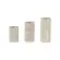 Kit Porta-Velas Lume em Mármore Bege Natural 3 Peças