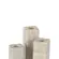 Kit Porta-Velas Lume em Mármore Bege Natural 3 Peças