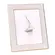 Porta-Retrato Mirel Branco Off-White com Filete Dourado 15x20 cm
