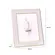 Porta-Retrato Mirel Branco Off-White com Filete Dourado 15x20 cm