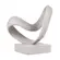 Escultura Decorativa Vantor Abstrata em Poliresina Cinza