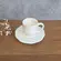 Xicara de Café com Pires em Cerâmica Passion Branco 72ml - 1 Unid.