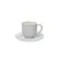 Xicara de Café com Pires em Cerâmica Risqué Branco 72 ml - 1 Unid.