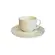 Xicara de Chá e Pires em Cerâmica Coup Florear Off-White 161ml - 1 Unid.