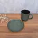 Caneca Coup Stoneware com Pires Descentralizado Greenery 330 ml - 1 unid.