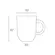 Caneca Stoneware Coup Grande Lívia Verde 330ml - 1 unid.