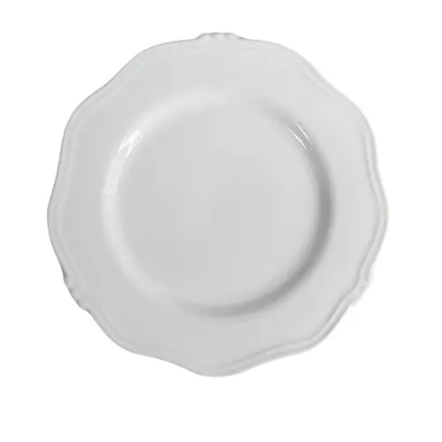 Prato de Sobremesa em Cerâmica Branco Algarve 20,5cm - 1 un.