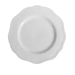 Prato de Sobremesa em Cerâmica Branco Algarve 20,5cm - 1 un.