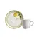 Xícara de Café e Pires Cerâmica Stoneware Bio Lemon 120ml - 1 Unid.