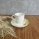 Xícara de Café e Pires Cerâmica Stoneware Bio Lemon 120ml - 1 Unid.