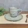Xícara de Café e Pires Cerâmica Stoneware Bio Pistache 120ml - 1 Unid.
