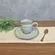 Xícara de Café e Pires Cerâmica Stoneware Bio Pistache 120ml - 1 Unid.