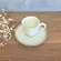 Xícara de Café e Pires Cerâmica Stoneware Bio Amaretto 120ml - 1 Unid.