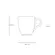 Caneca em Cerâmica Stoneware Orgânico Shiny White 273ml - 1 unid.