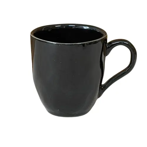 Caneca em Cerâmica Stoneware Orgânico Preto 273ml - 1 unid.