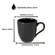 Caneca em Cerâmica Stoneware Orgânico Preto 273ml - 1 unid.