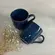 Caneca em Cerâmica Stoneware Orgânico Happy Azul 273ml - 1un