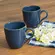 Caneca em Cerâmica Stoneware Orgânico Happy Azul 273ml - 1un