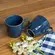 Caneca em Cerâmica Stoneware Orgânico Happy Azul 273ml - 1un