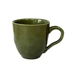 Xícara Chá Cerâmica Stoneware Orgânico Calm Verde 170ml 1un