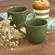 Xícara Chá Cerâmica Stoneware Orgânico Calm Verde 170ml 1un