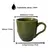 Xícara Chá Cerâmica Stoneware Orgânico Calm Verde 170ml 1un