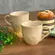Xícara Chá Cerâmica Stoneware Orgânico Rive Bege 170ml - 1un