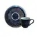 Xícara de Café e Pires Cerâmica Bio Nature Marinho 120ml - 1 Unid.