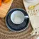 Xícara de Café e Pires Cerâmica Bio Nature Marinho 120ml - 1 Unid.