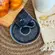 Xícara de Café e Pires Cerâmica Bio Nature Marinho 120ml - 1 Unid.