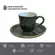 Xícara de Café e Pires Cerâmica Bio Nature Musgo 120ml - 1 Unid.