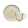 Xícara de Café e Pires Cerâmica Bio Shiny White 120ml - 1 Unid.
