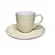 Xícara de Café e Pires Cerâmica Bio Shiny White 120ml - 1 Unid.