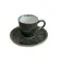 Xícara de Café e Pires Cerâmica Orgânico Nature Musgo 120ml - 1 Unid.