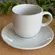 Xícara Café e Pires Cerâmica Stoneware Coup Branco Neve 97ml - 1 unid.