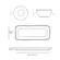 Kit Travessa Retangular com Ramequim P Orgânico Night Blue 22x9cm