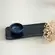 Kit Travessa Retangular com Ramequim P Orgânico Night Blue 22x9cm