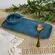 Kit Travessa Retangular com Molheira Orgânico Night Sky 22x9cm