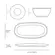 Kit Travessa Oval Rasa com Ramequim P Orgânico Litchi 23x11cm
