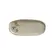 Travessa Cerâmica Oval Rasa Pequena Orgânico Campestre 23x11cm