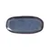 Travessa Cerâmica Oval Rasa Pequena Orgânico Titanium 23x11cm