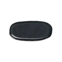 Travessa Cerâmica Oval Rasa Pequena Orgânico Eclipse 23x11cm
