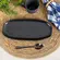 Travessa Cerâmica Oval Rasa Pequena Orgânico Eclipse 23x11cm