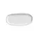 Travessa Cerâmica Oval Rasa Pequena Orgânico New White 23x11cm