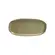 Travessa Cerâmica Oval Rasa Pequena Orgânico Croco 23x11cm