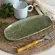Travessa Cerâmica Oval Rasa Pequena Orgânico Croco 23x11cm