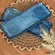 Travessa Retangular Rasa Cerâmica Stoneware Média Denim 33x13cm