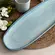 Travessa Oval Rasa Cerâmica Stoneware Grande Glacier 36x12,5cm