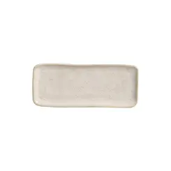Travessa Cerâmica Retangular Orgânico Latte P 22x9cm - 1 unid.